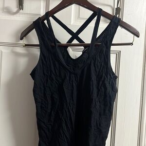 Black tank top